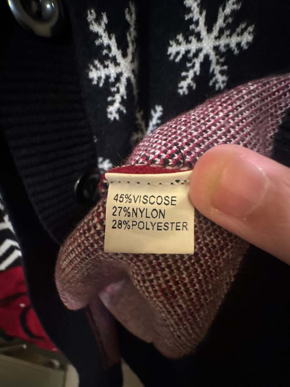 Krampus Cardigan Sweater - Foxblood - Picture 4 of 5